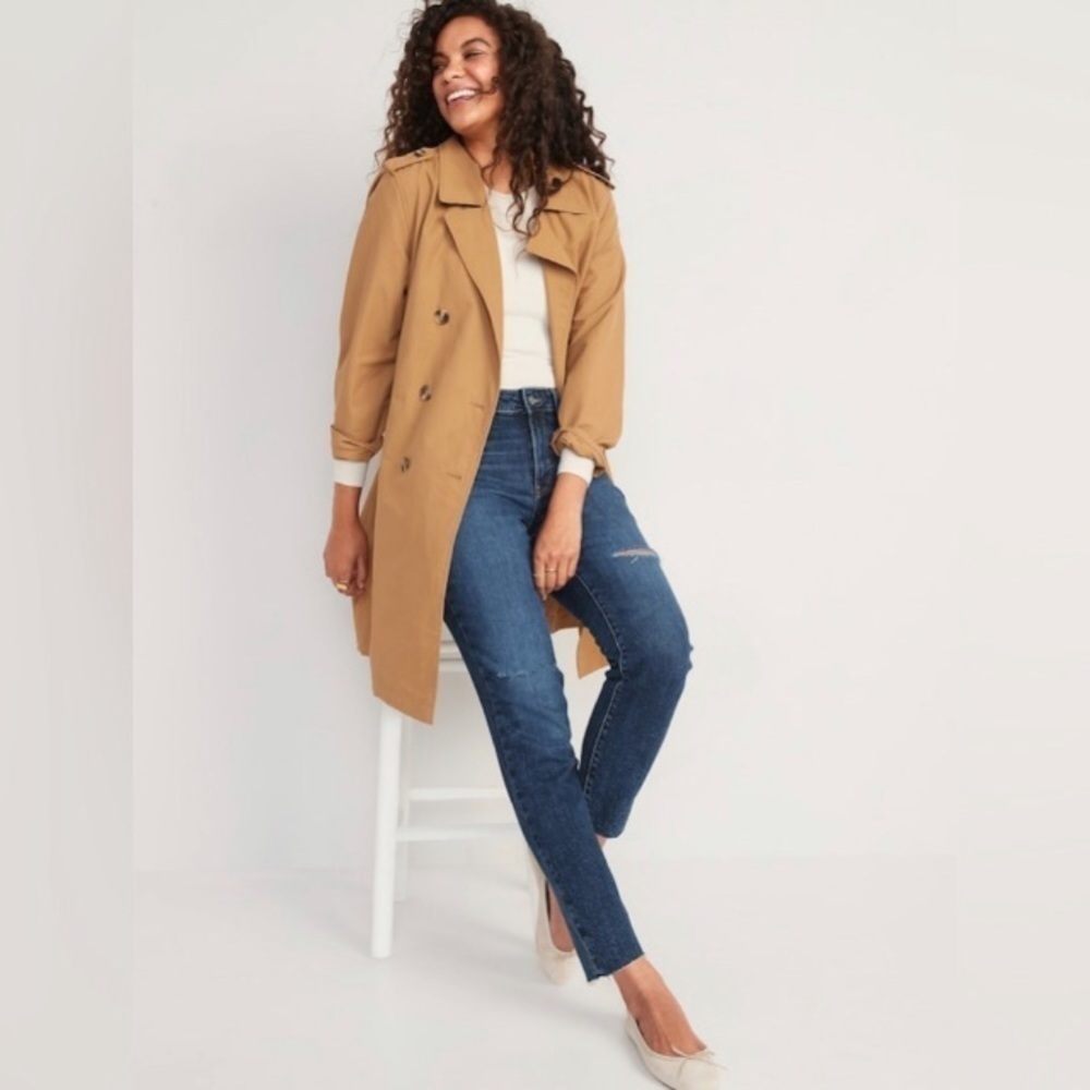 NWT! High-Waisted O.G. Straight Ripped Cut-Off Jeans - 10 Tall
